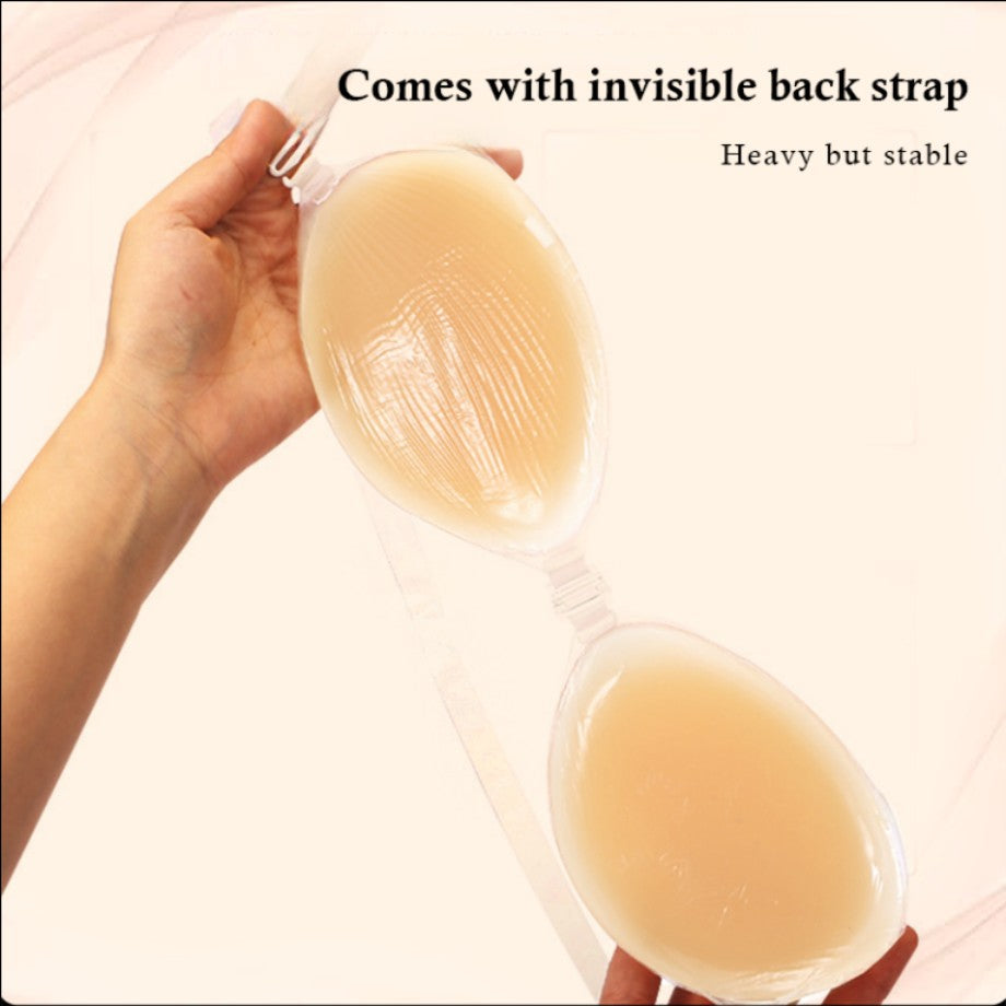 Women's Invisible Silicone Bra Adjustable Straps Lightweight Comfort Natural Lift For Daily Casual Sports - image 2