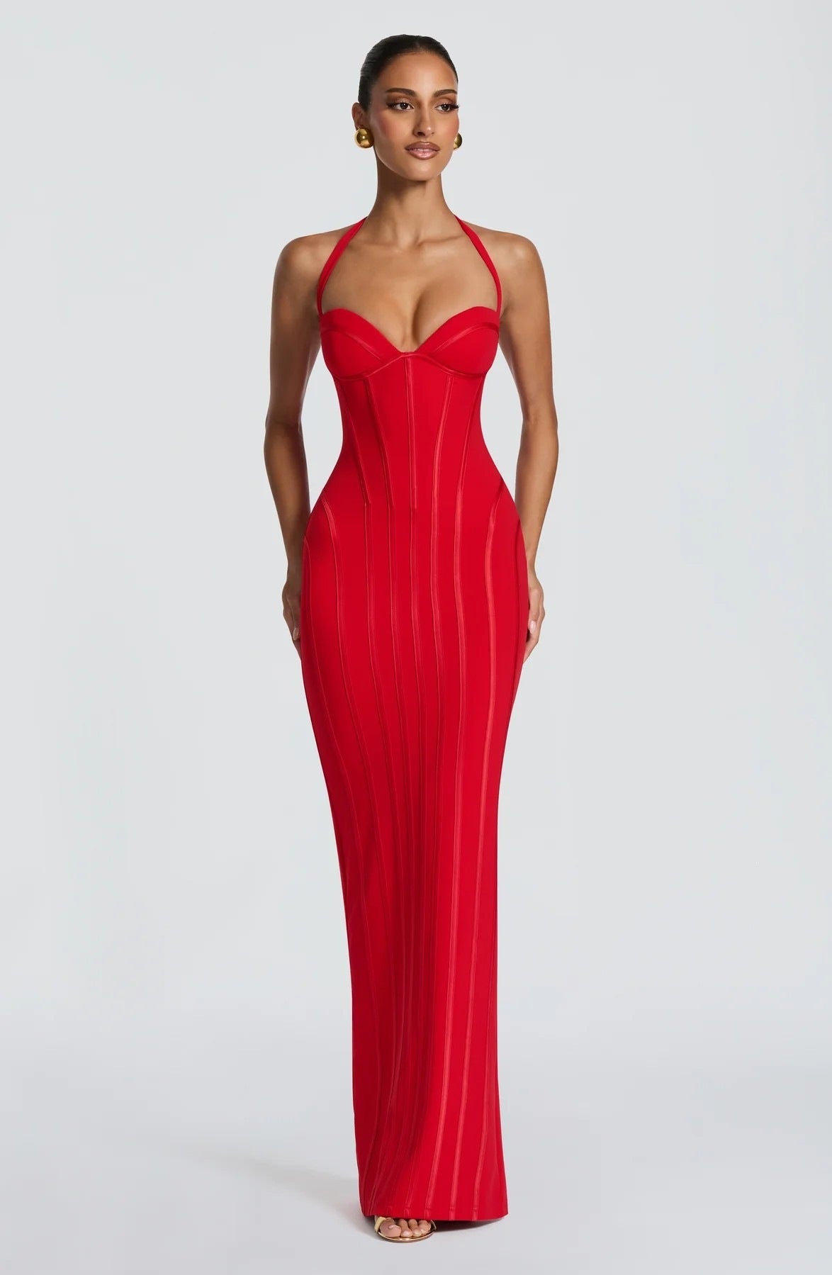 Fishtail Corseted Figure-flattering Sheath-style Evening Gown For Socialites And Parties - image 6