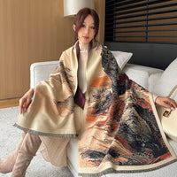 Artificial Cashmere Scarf Elegant Shawl Fashion High Sense - image 9