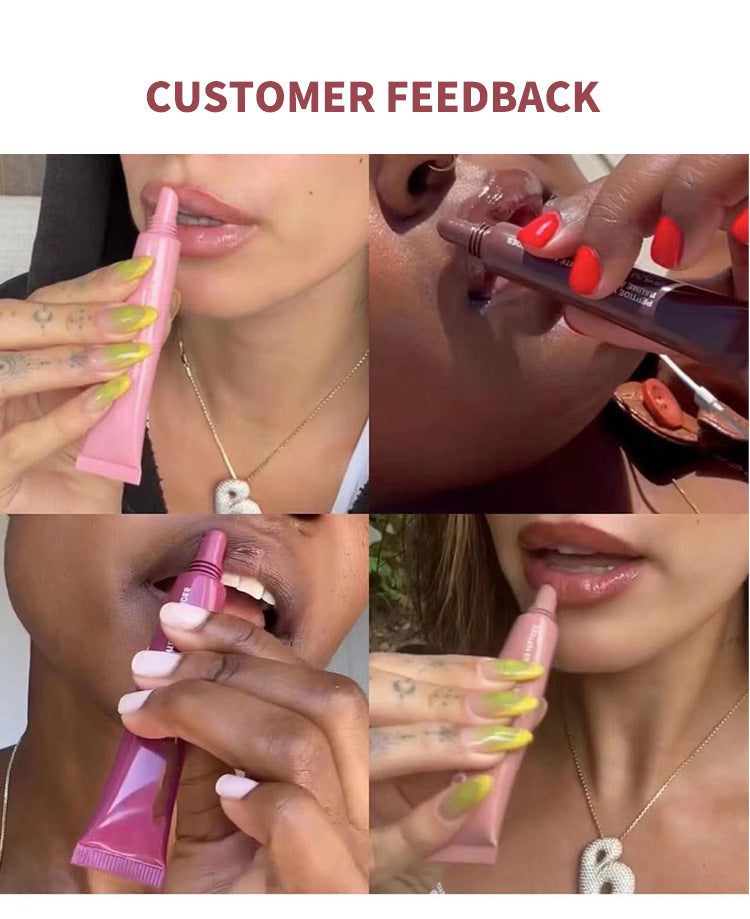 Glossy Lip Glaze Waterproof Long Lasting Lip Gloss Glossy Mirror Tea Red Liquid Lipstick Doodle Lip Korean - image 6