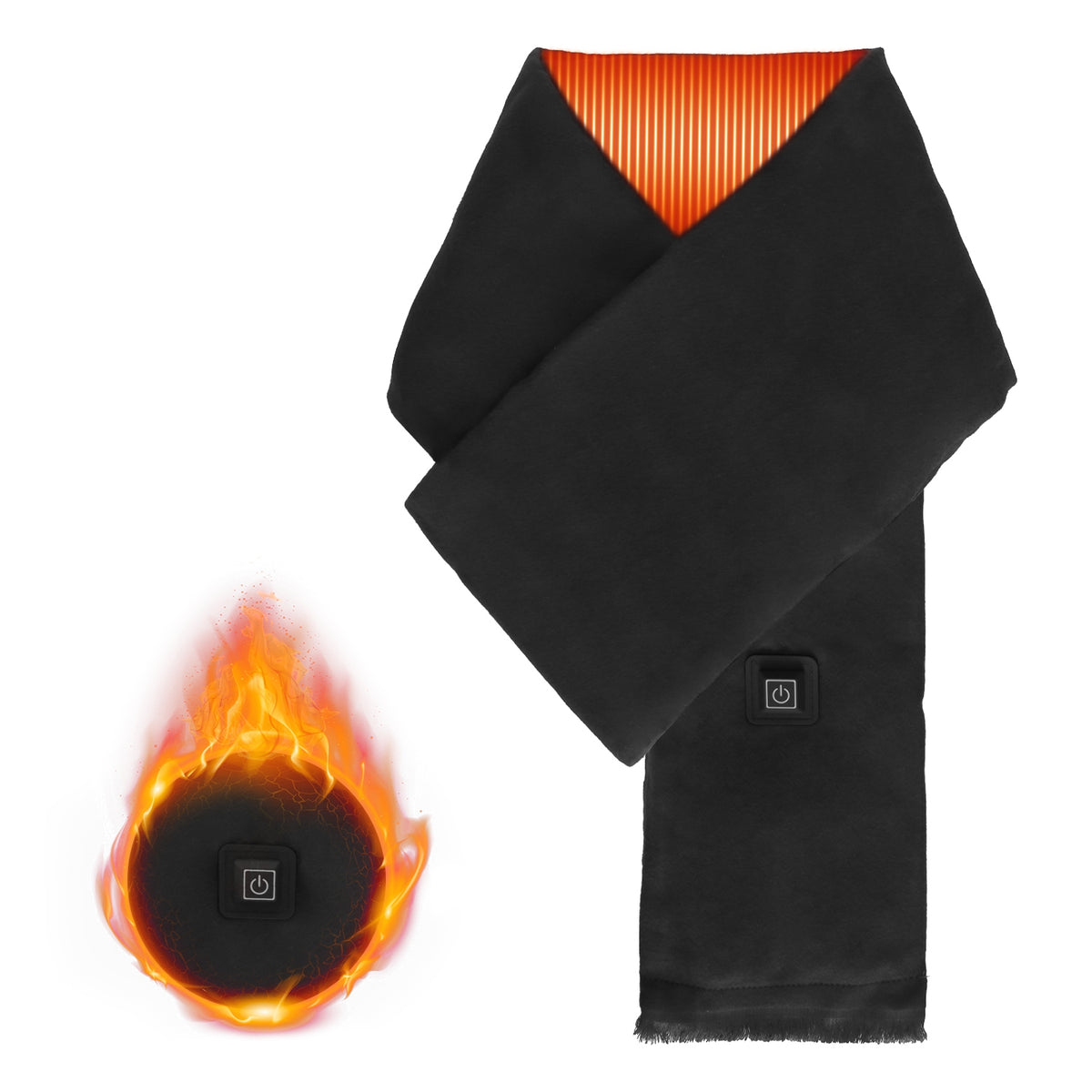 1Pc Electric Heated Winter Scarf USB Heating Neck Wrap Unisex Heated Neck Shawl Soft Warm Scarves With 3 - image 7
