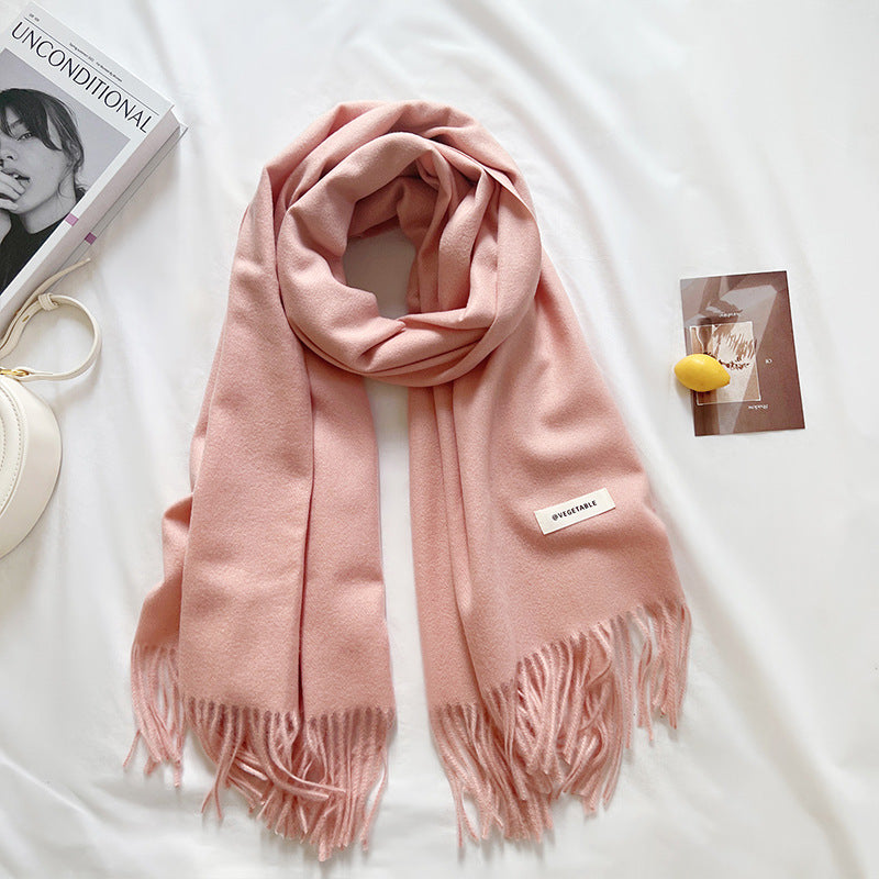 Thick Warm Tassel Shawl Scarf - image 7