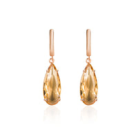 Champagne Gold Teardrop Earrings - image 6