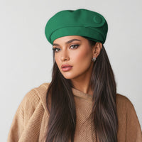 The High-end Button Beret Makes Your Face Look Smaller - image 1