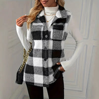 Women's Plaid Sleeveless Tank Top - image 1