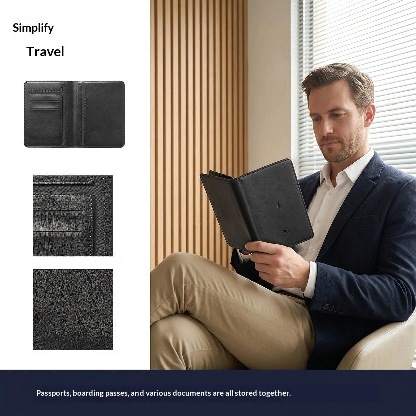 Multi-Card Passport Holder with Tracker Pocket - image 2