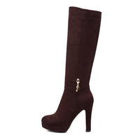 Women's Pointed Toe High-Top Boots - image 3