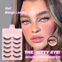5 Pairs Natural Wispy Manga False Lashes - image 1