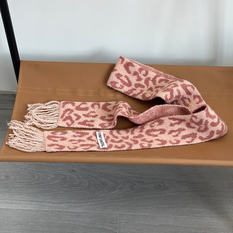 Korean Style High-grade Wool Knitted Small Scarf - image 10