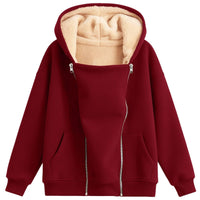 Thick Zip-Up Hoodie with Pockets - image 12