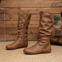Women's Round Toe Riding Boots - image 10