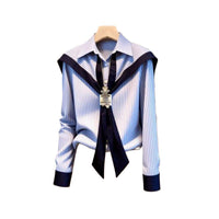 Women's Chic Striped Blouse - image 5