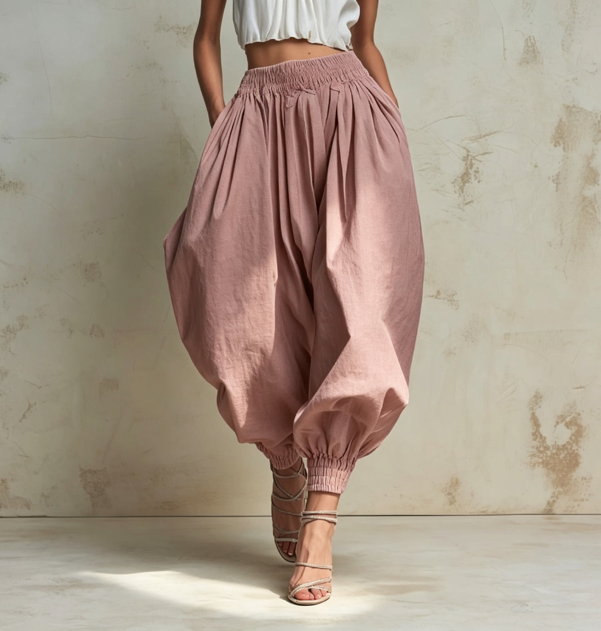 Women's High Waist Elastic Bloomer Shorts - image 10