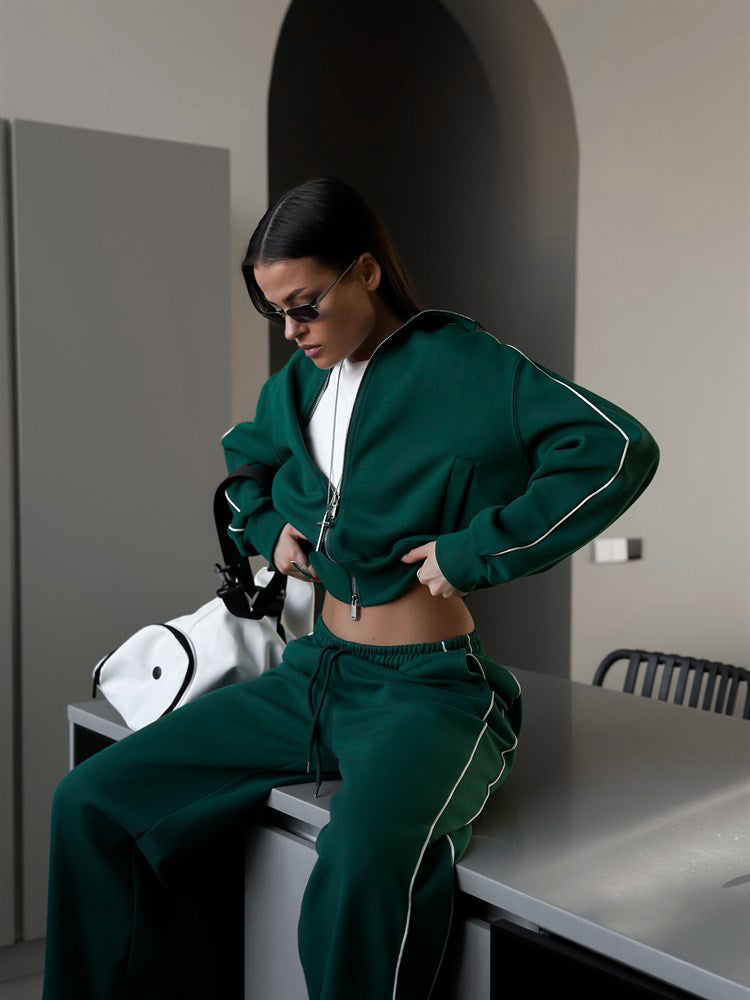 Sports Lace Trousers Two-piece Set - image 8