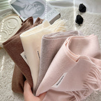 Thick Warm Tassel Shawl Scarf - image 2