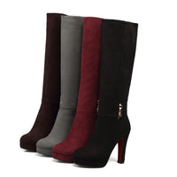 Women's Pointed Toe High-Top Boots - image 1