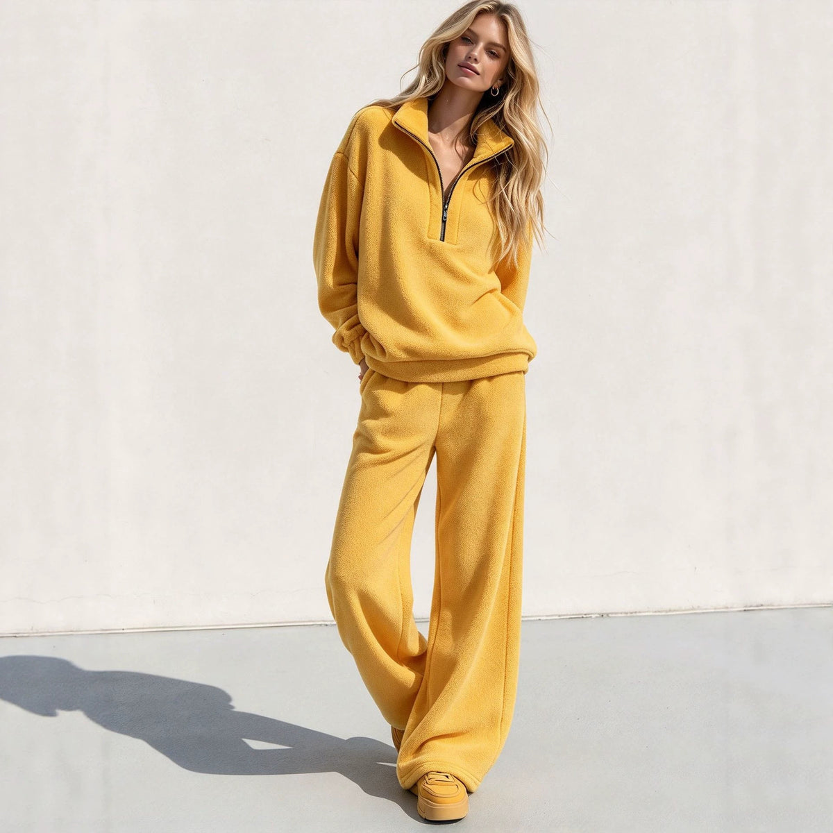 Women's Fleece Two-Piece Lounge Set - image 2