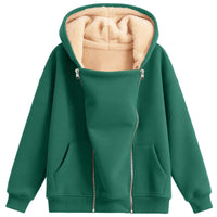 Thick Zip-Up Hoodie with Pockets - image 8