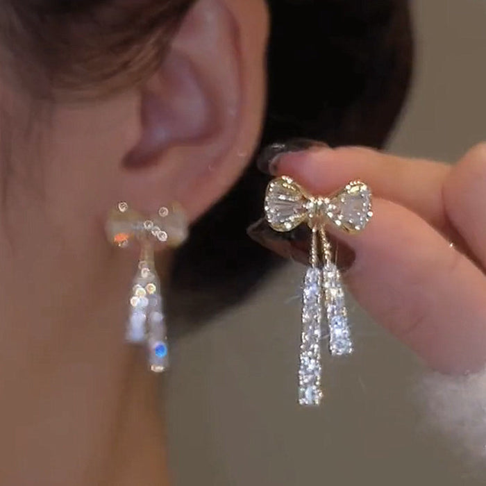 Pendientes de mariposa de cristal