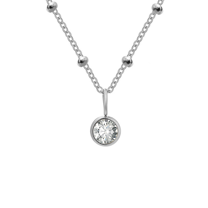 Stainless Steel Birthstone Necklace - image 11