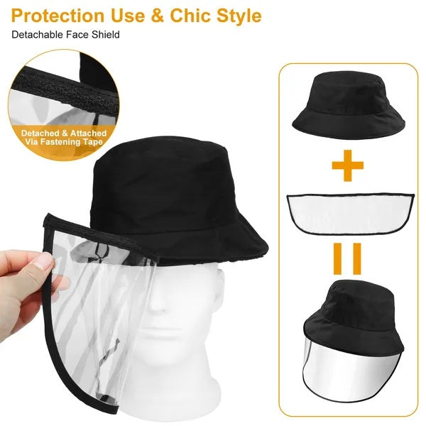 Fishman Hat Protective Face Shield Removable Sun Bucket Cap - image 3