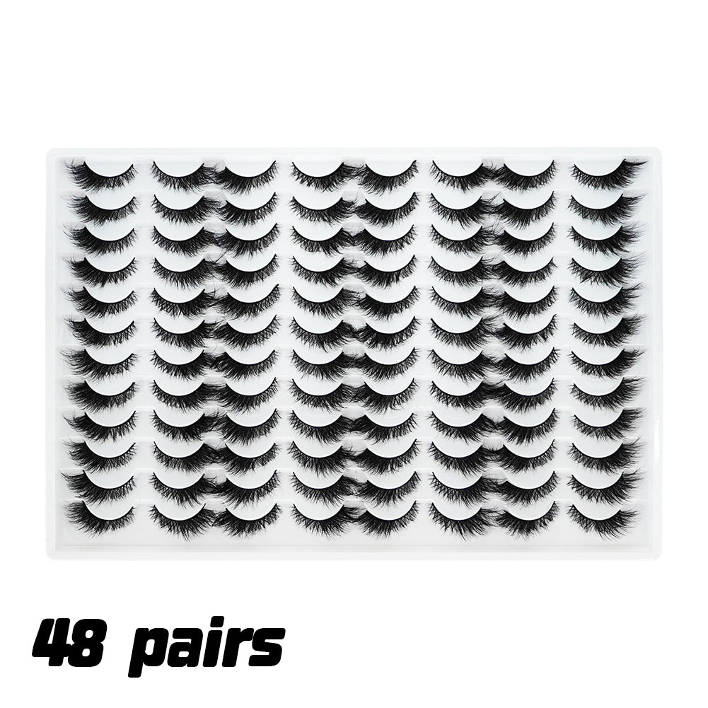 3D Faux Mink False Eyelashes - Style 01