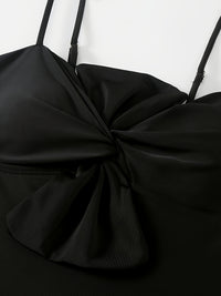 Black One-Piece Swimsuit with Printed Sarong - image 6