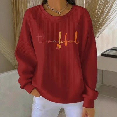 Women's Christmas Print Round Neck Sweater - image 2