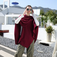 Solid Color Simple Side Strap Shawl Knitted Shoulder Strap - image 3