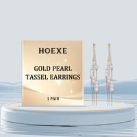 HOEXE Pearl Accent Tassel Earrings, 1 Pair - image 5