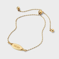 Gold Dipped Mom Oval Adjustable Bracelet - image 1