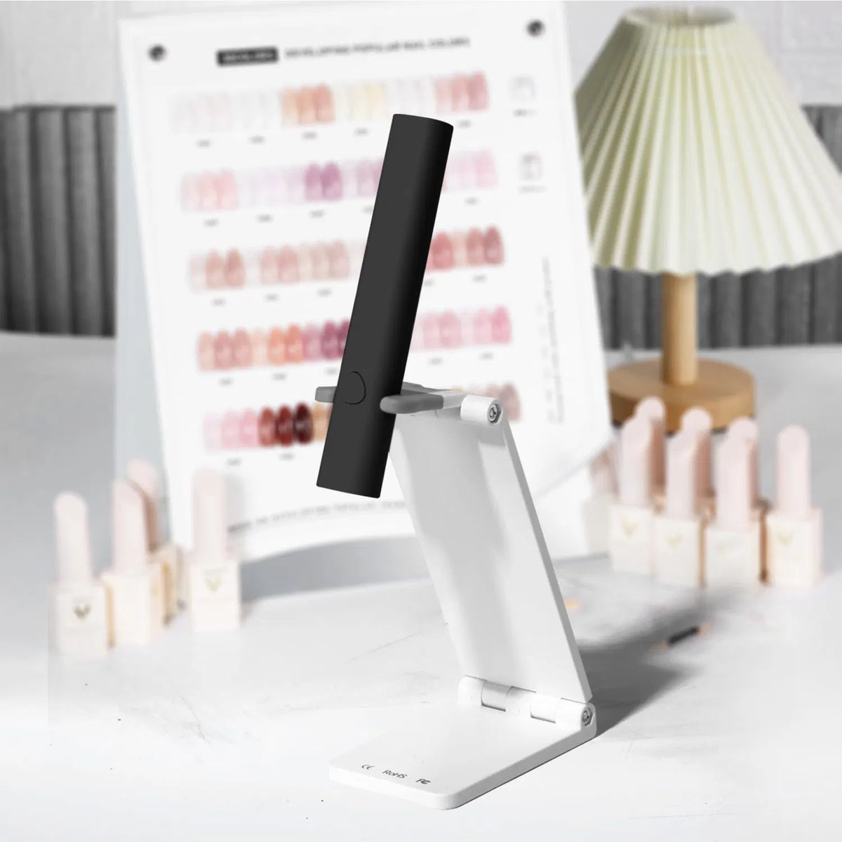 UV Light For Gel Nails, Mini U V LED Nail Lamp Handheld With Stand, Portable Nail Dryer Rechargeable USB Cordless For Fast Drying, Black - image 5