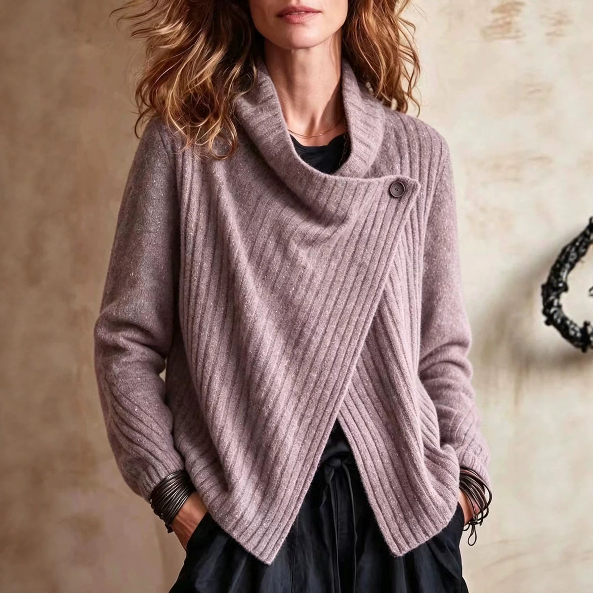 Women's Long Sleeve Knit Top - image 4