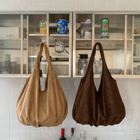 Suede Pleated Cloud Bag - image 3