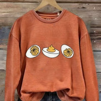 Women's Crew Neck Animal Print Sweatshirt - image 2