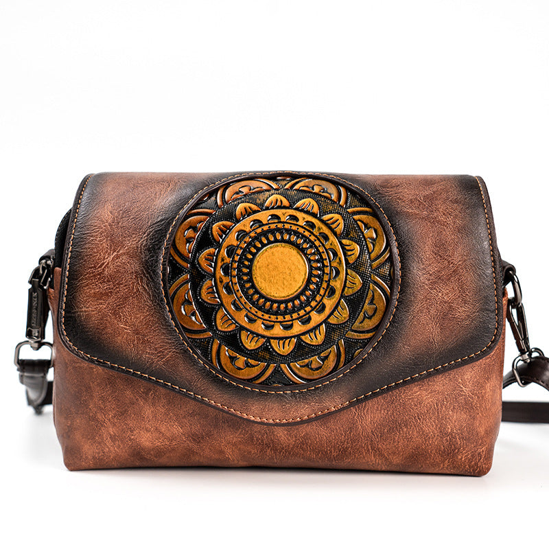 Vintage Embossed Crossbody Phone Bag - image 11