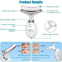 Neck Face Massager Face Sculpting Tool 3 Colour Modes And Vibration For Facial Massager For Double Chin - image 4