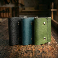 Retro Compact Leather Trifold Wallet - image 3