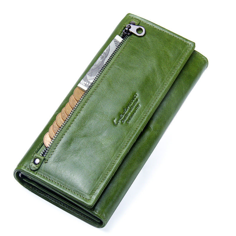 Women's Long Genuine Leather Clutch Wallet - image 5
