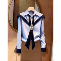 Women's Chic Striped Blouse - image 4