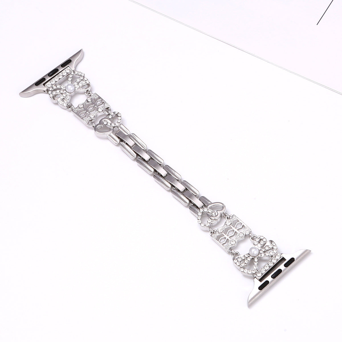 Bow Rhinestone Metal Band Compatible with Apple Watch - image 7