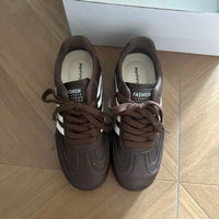 Fleece-Lined Retro Stripe Winter Sneakers - image 4