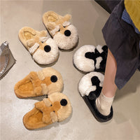 Cartoon Dog Plush House Slippers - image 1