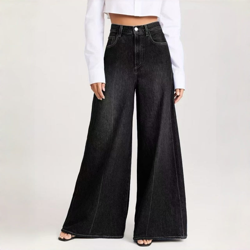 Plus Size High-Waist Black Wide Leg Jeans - image 9