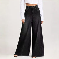 Plus Size High-Waist Black Wide Leg Jeans - image 9