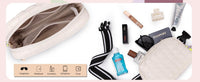 Viva Terry Women's Quilted Waist Pack Small Puffy Sports Bag Adjustable Strap Ideal For Running, Travel - image 3