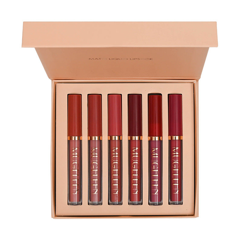 6 Piece Matte Liquid Lipstick Set, Velvet Finish - image 3