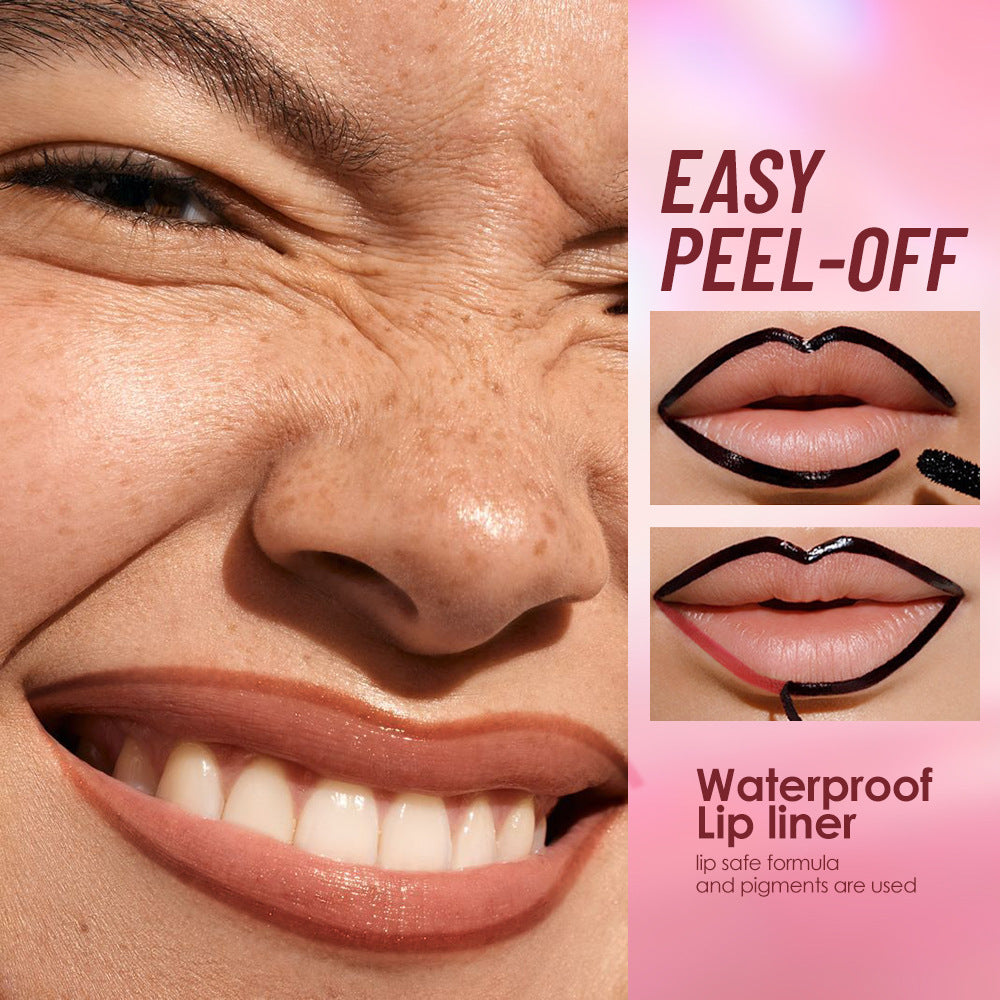 Long Lasting Peel Off Lip Liner, Matte Liquid Lip Stain Pencil, Waterproof And Smudge Proof Lip Plumper - image 3