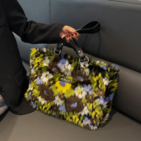 Floral Plush Shoulder Bag - image 3