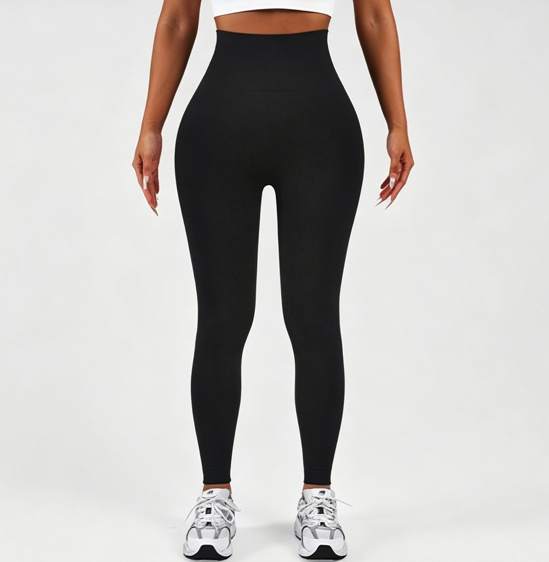 Women's High Waisted Tummy Control Full Length Yoga Leggings - image 4